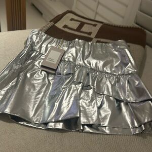 Beautiful metallic limited edition skirt from Zara’s Trafaluc collection.